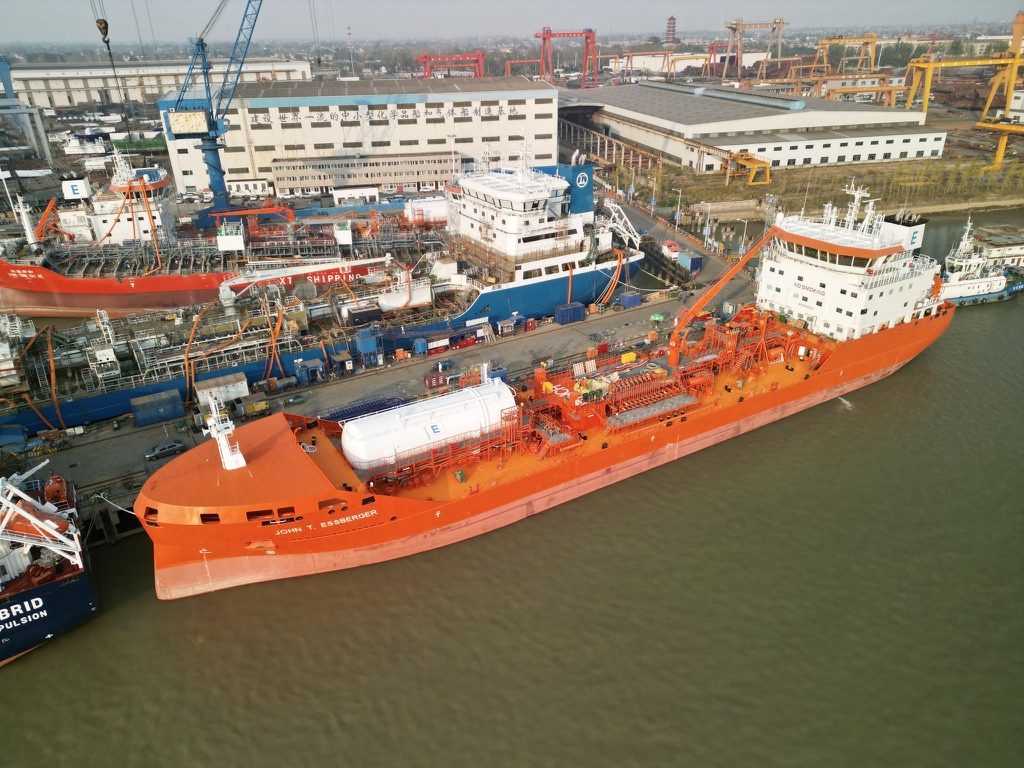 John T. Essberger fitting out at Yangzhou